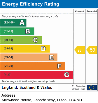 EPC for Arrowhead House, Laporte Way, LU4 8FF