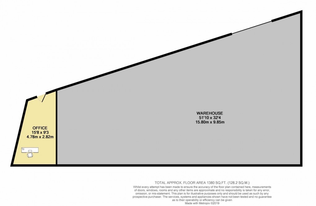 Floorplan for Coombe Road, London, NW10 0EB