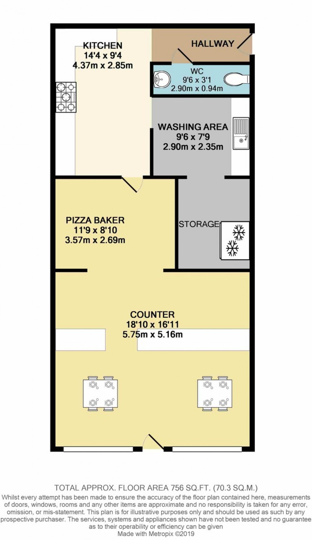 Floorplan for Eastcote Lane, Harrow, HA2 9AH