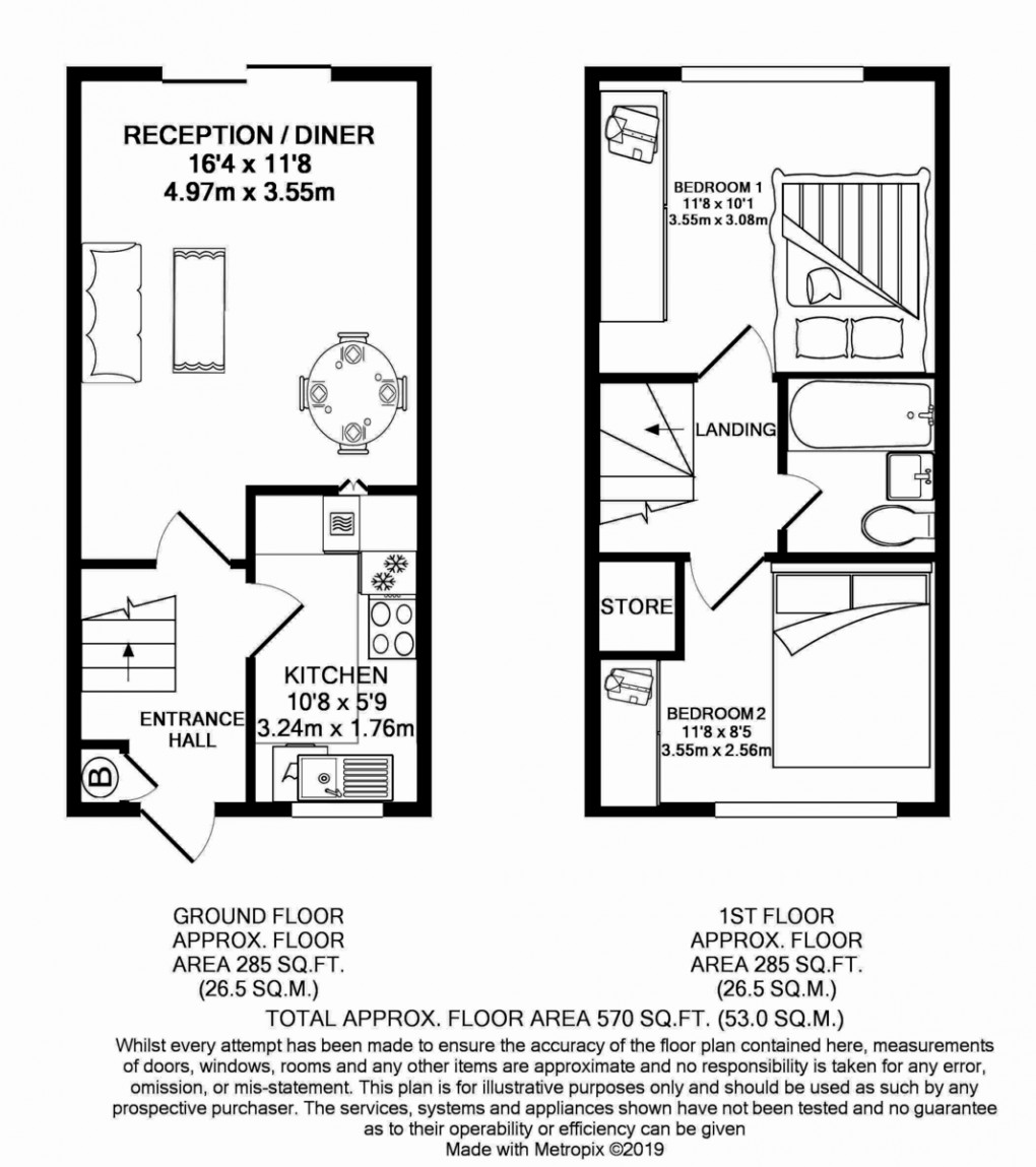 Floorplan for Chalfront Walk , Willows Close, Pinner, HA5 3FF
