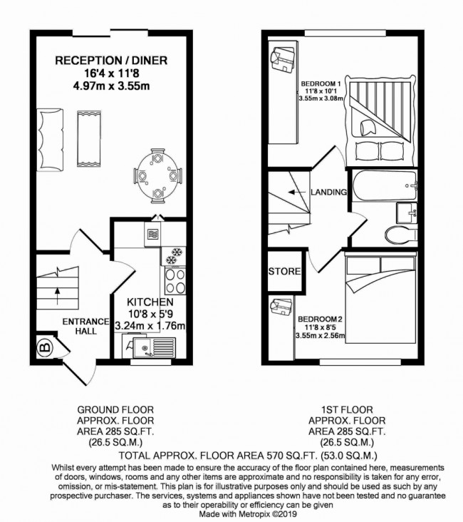Floorplan for Chalfront Walk , Willows Close, Pinner, ha5 3ff