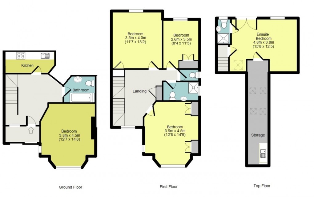 Floorplan for Room - Princes Court, Wembley, HA9 7JJ