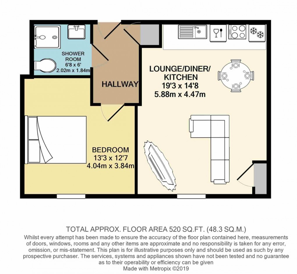 Floorplan for Plough Court, Ealing Road, Northolt, UB5 5HT