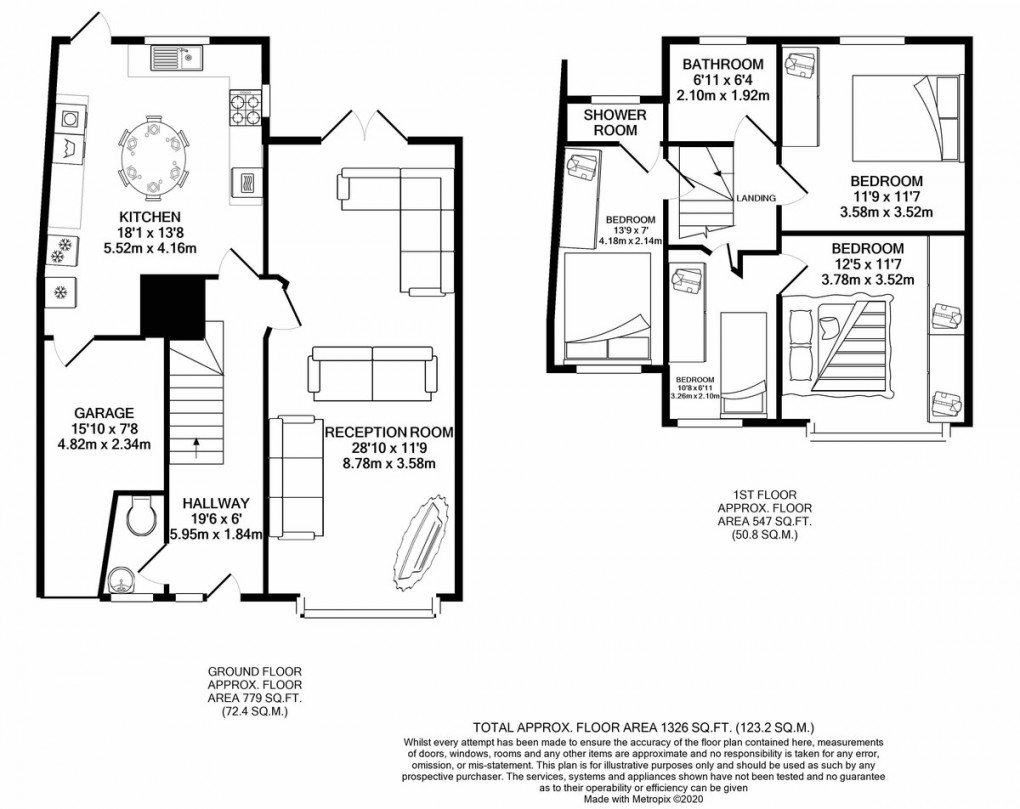 Floorplan for The Dene, Wembley, HA9 7QT