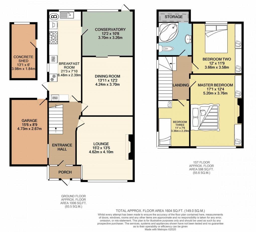 Floorplan for Stilecroft Gardens, Wembley, HA0 3HE