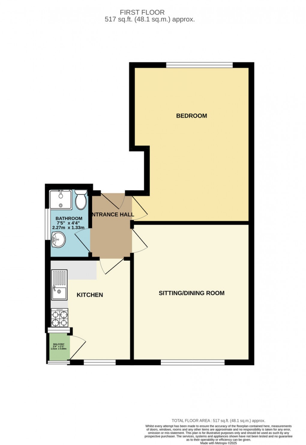 Floorplan for Byron Way, Northolt, UB5 6AY