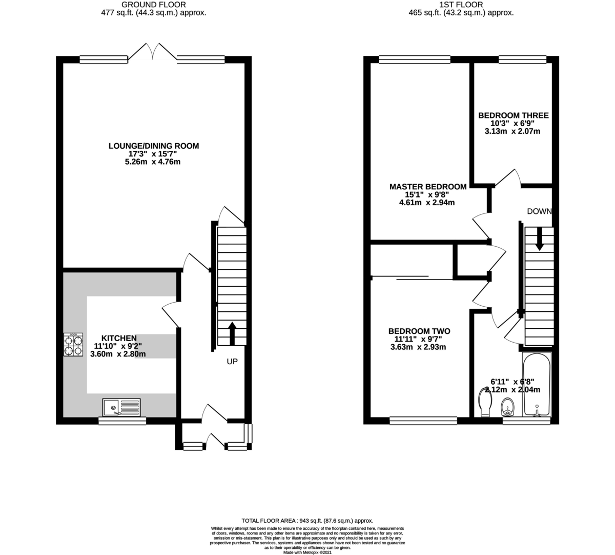 Floorplans For Mendip Close, Slough, SL3 8UB