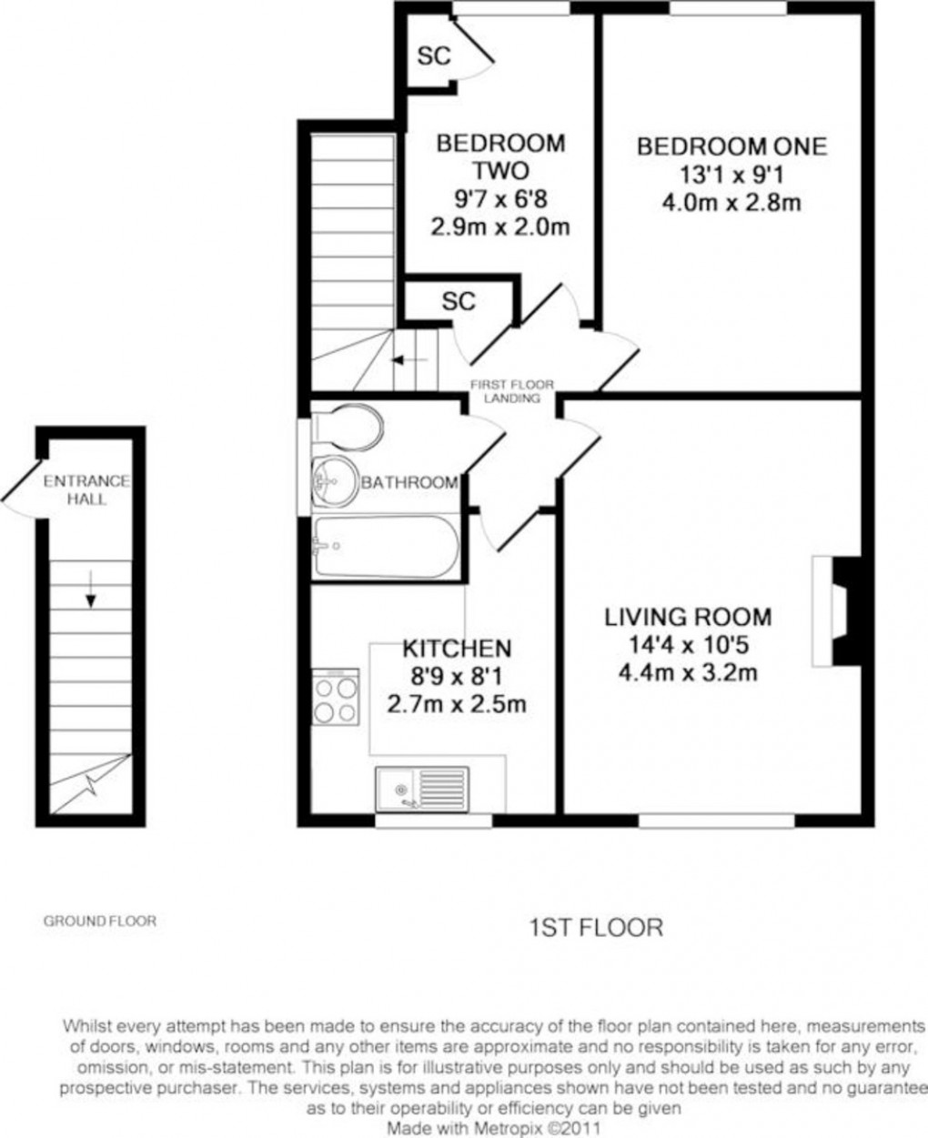 Floorplan for Leaford Crescent, Watford, WD24 5TW