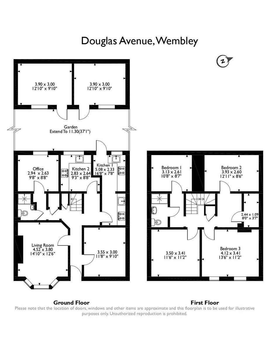 Floorplans For Douglas Avenue, Wembley, HA0 4DS