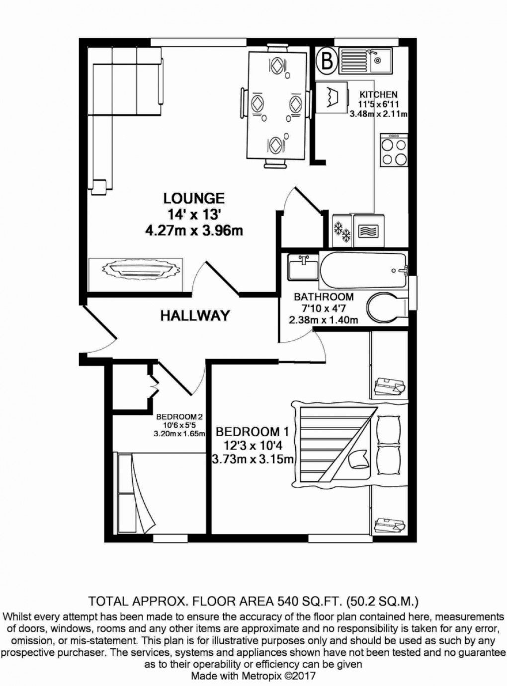 Floorplan for Brewery Close, Wembley, Middlesex, HA0 2XA