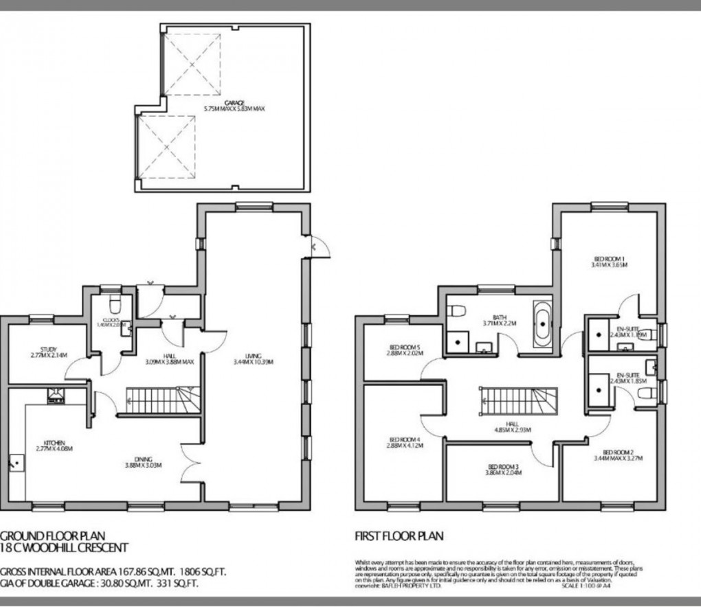 Floorplan for Woodhill Crescent, Harrow, HA3 0LY