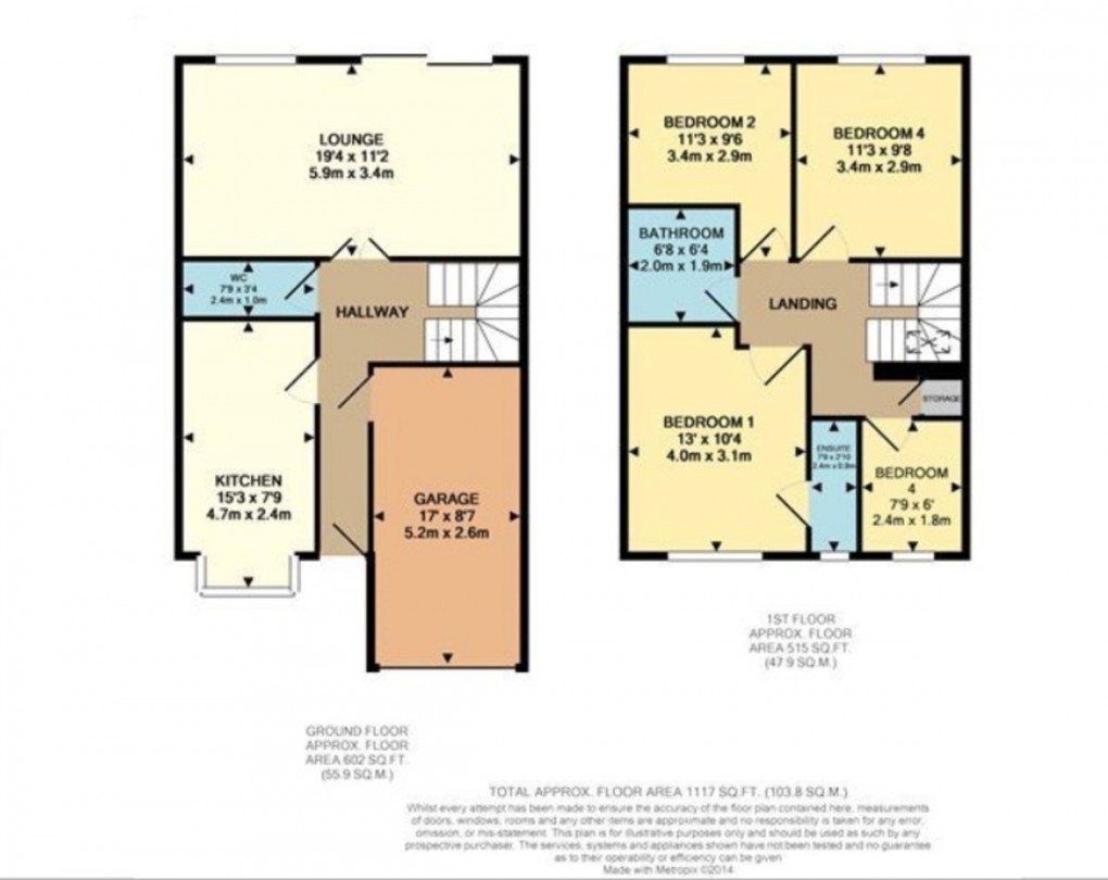 Floorplan for Morley Crescent West, Stanmore, HA7 2LL