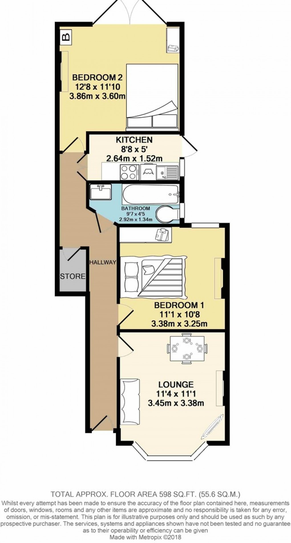 Floorplan for St. Johns Road, Wembley, HA9 7JG