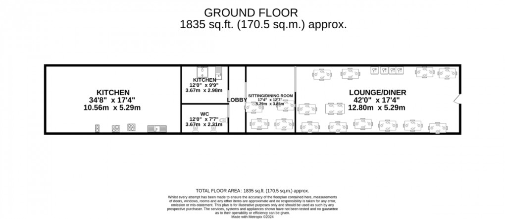 Floorplan for Uxbridge Road Pinner HA5