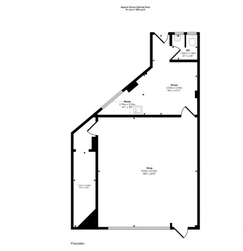 Floorplan for Queens Road, Weybridge, Surrey, KT13 9UG