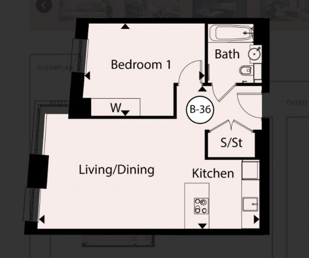 Floorplan for B36 The Lock Greenford Quay
