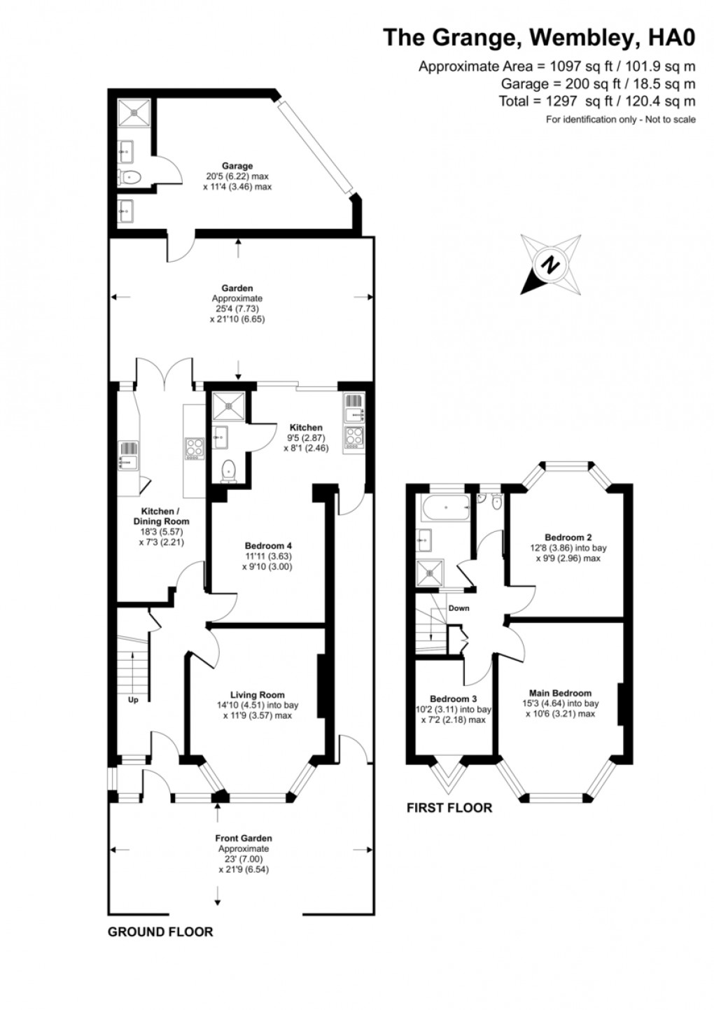 Floorplan for The Grange, Wembley, HA0 1SY