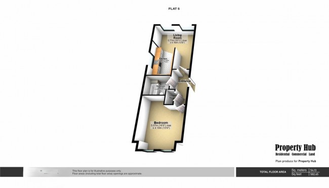 Floorplan for Castlebar Road, London, w5