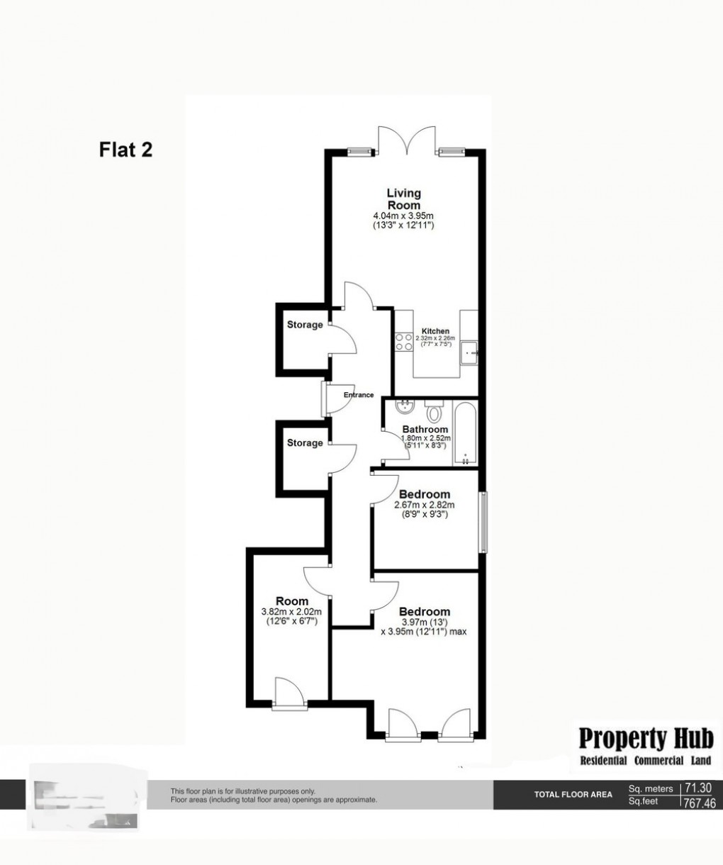 Floorplan for Castlebar Road, London, W5