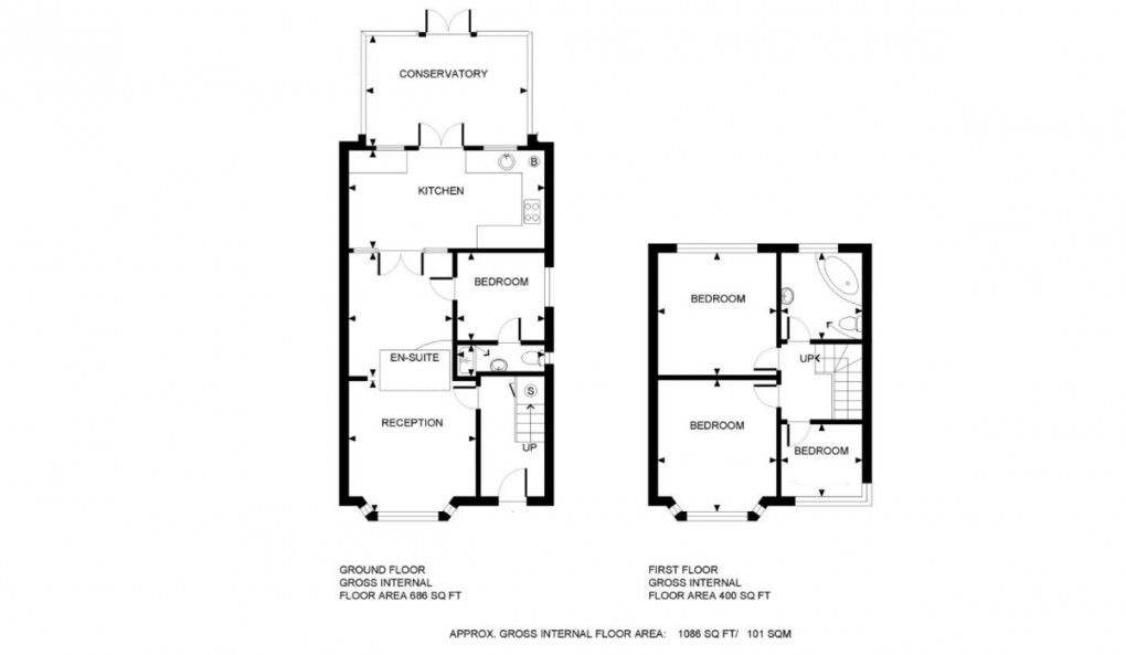 Floorplan for Long Elmes, Harrow, HA3 5JY