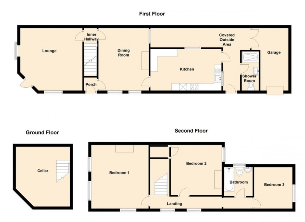 Floorplan for Thomas Street, Wellingborough, NN8 1DX