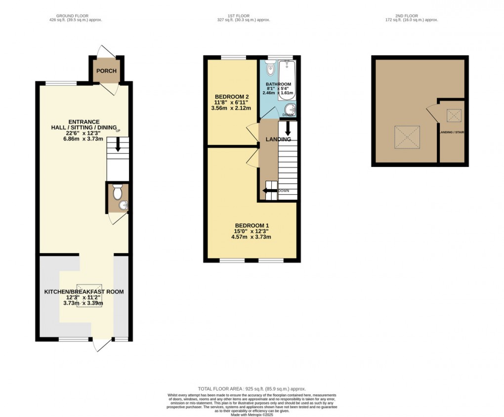 Floorplan for Beeton Close, Pinner, HA5 4NZ