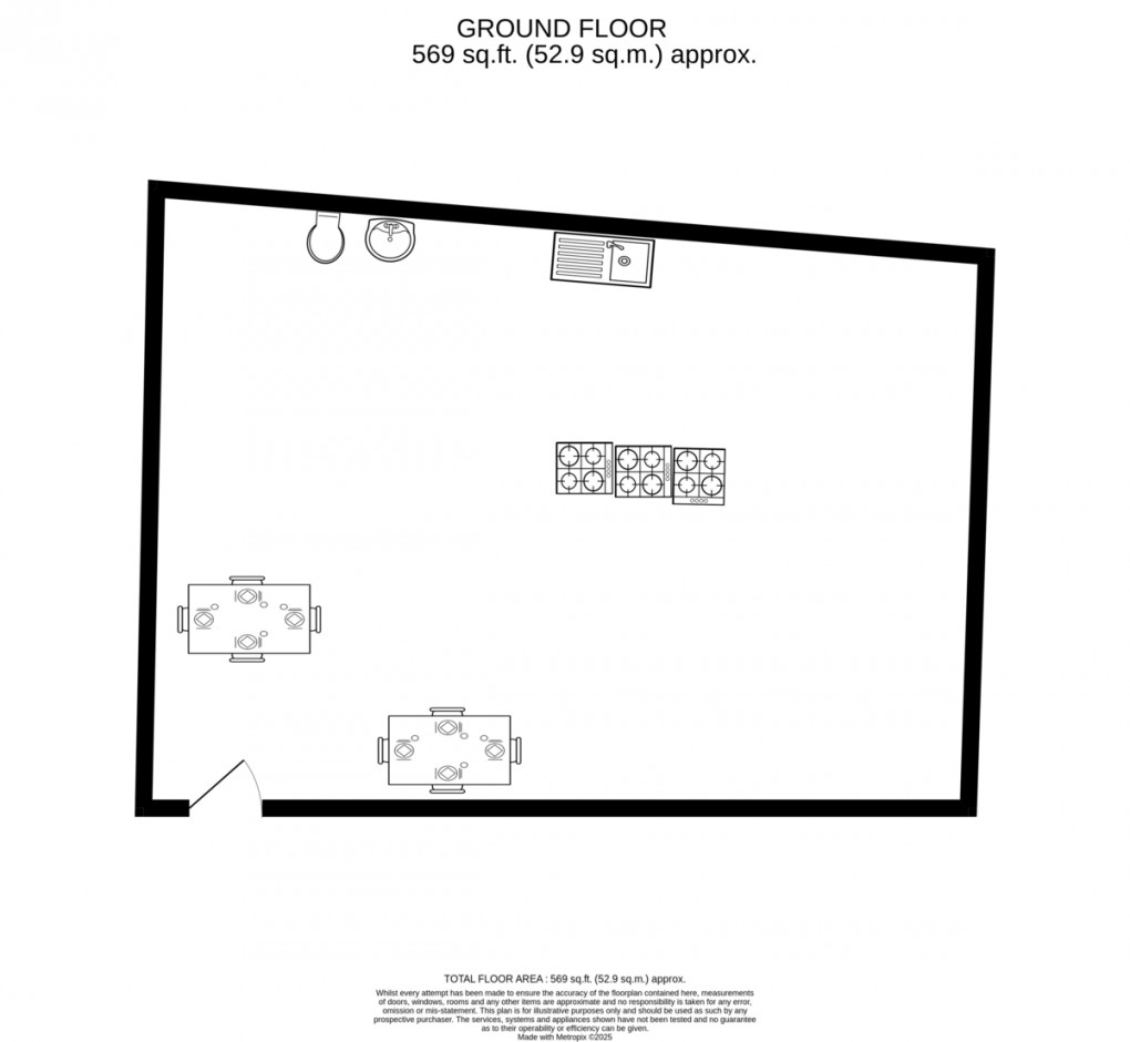 Floorplan for Gujarati Take Away for Sale