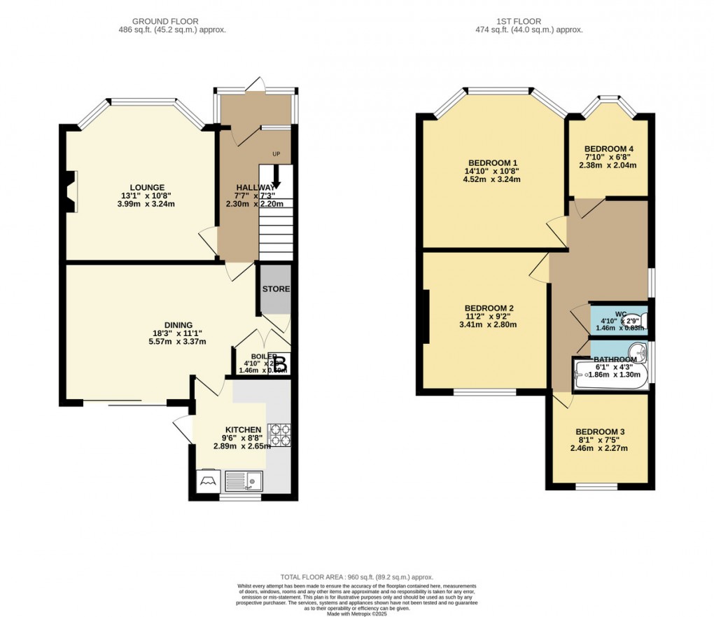 Floorplan for Chestnut Grove, Wembley, HA0 2LX