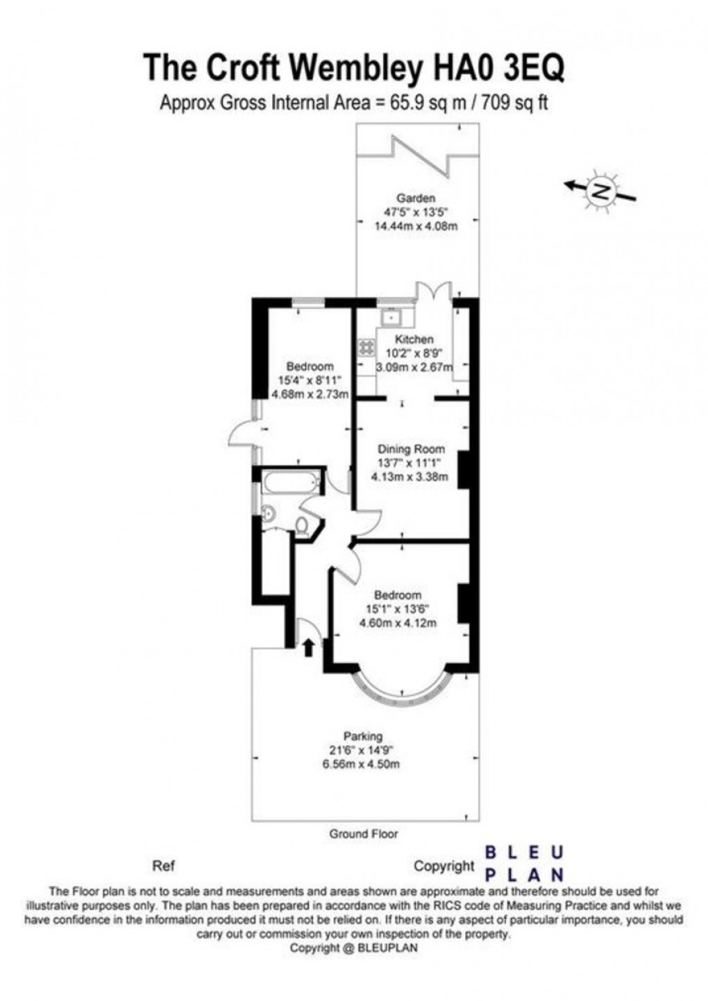 Floorplan for The Croft, Wembley, HA0 3EQ