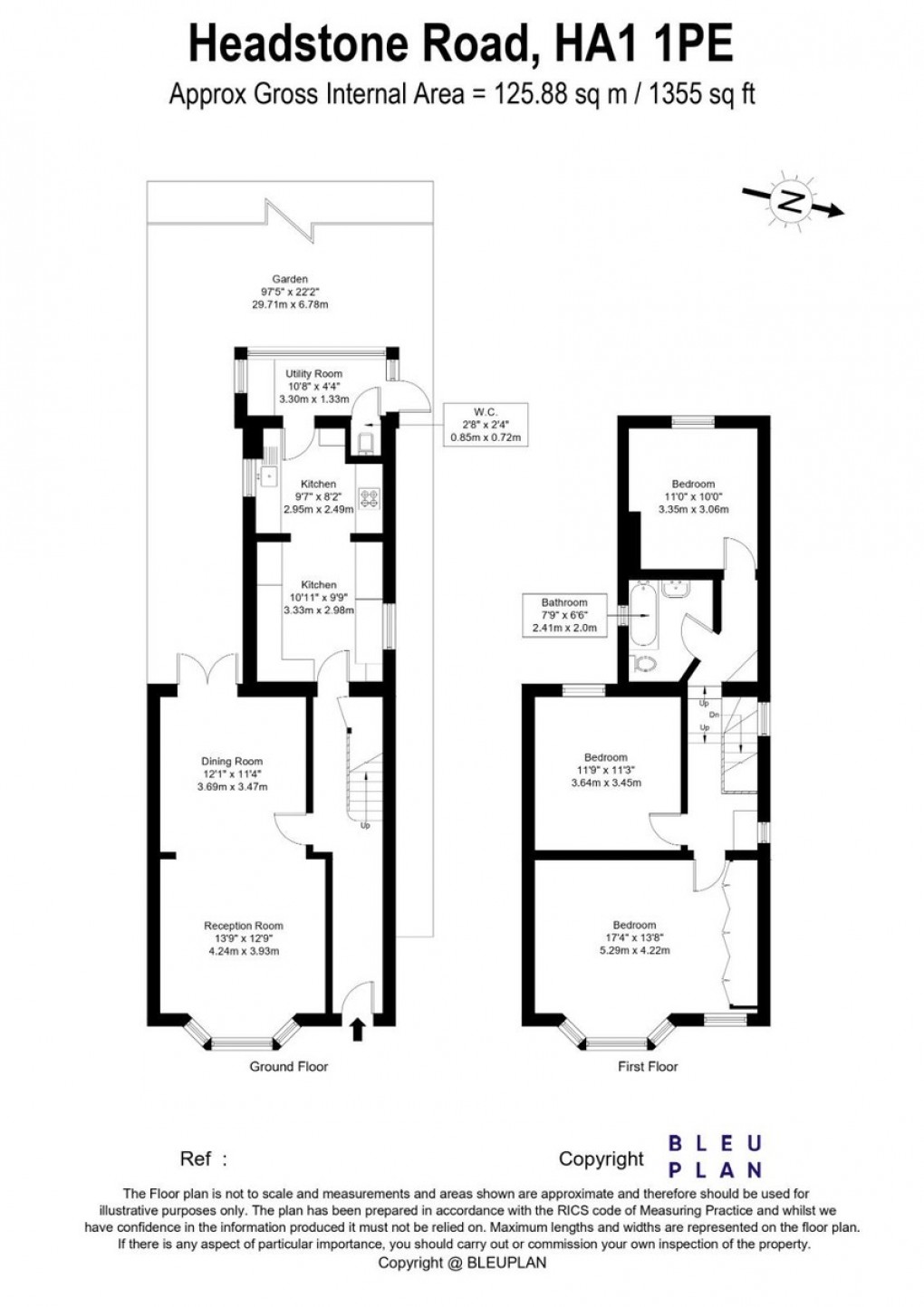 Floorplan for Headstone Road, Harrow, HA1 1PE