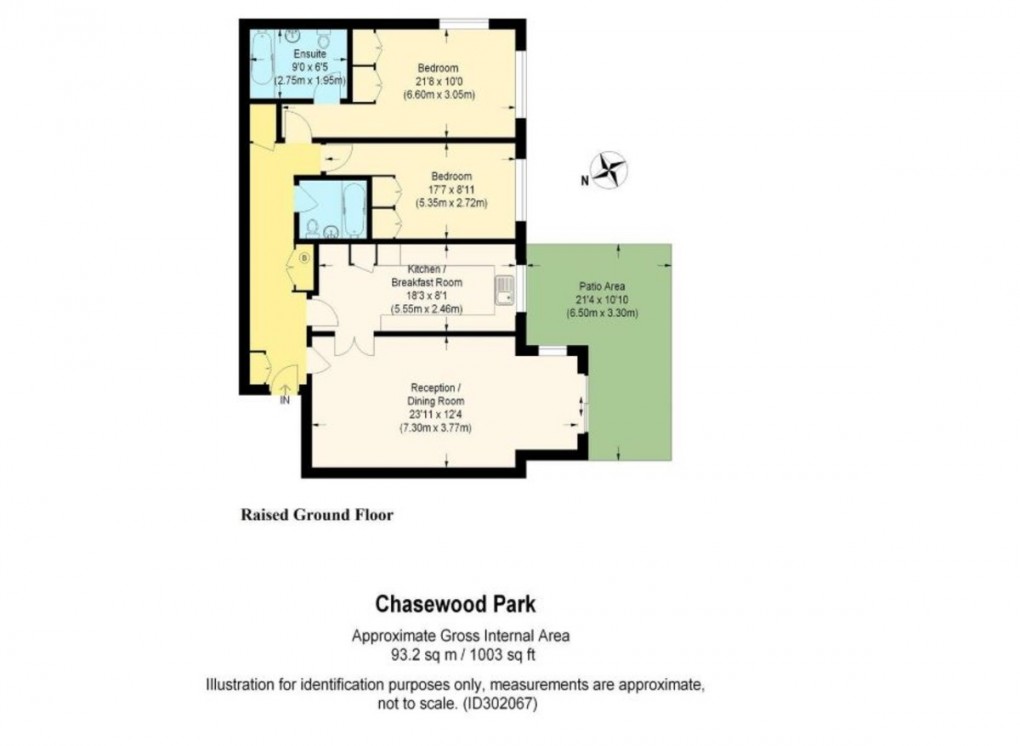 Floorplan for Chasewood Park, Sudbury Hill, Harrow, HA1 3YR