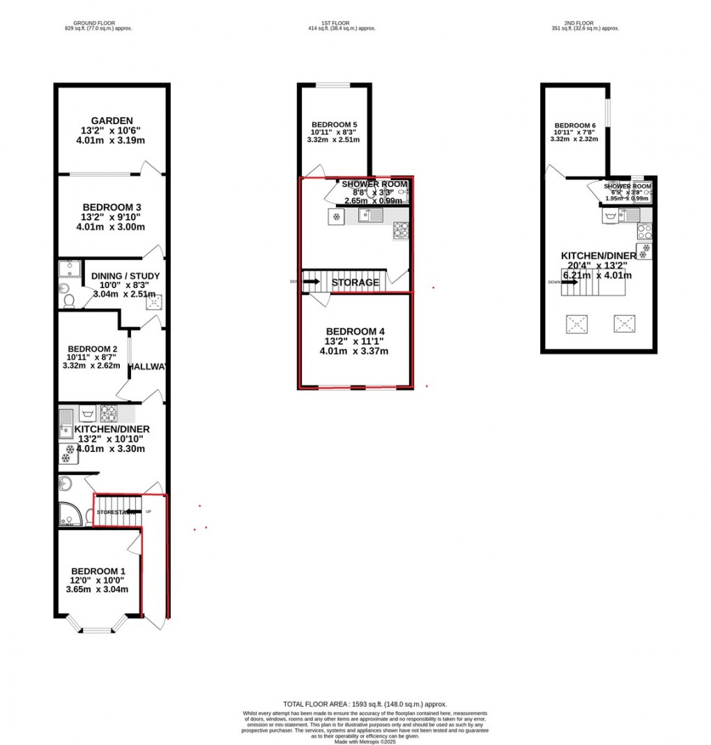 Floorplan for Turton Road, First Floor, Wembley, HA0 2BS