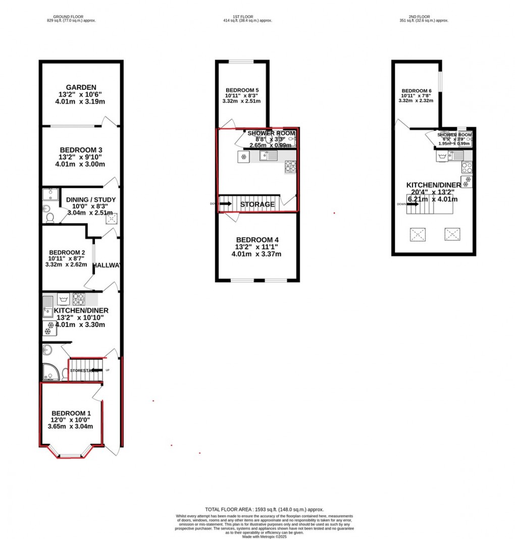 Floorplan for Room to Rent -Turton Road, Wembley, HA0 2BS