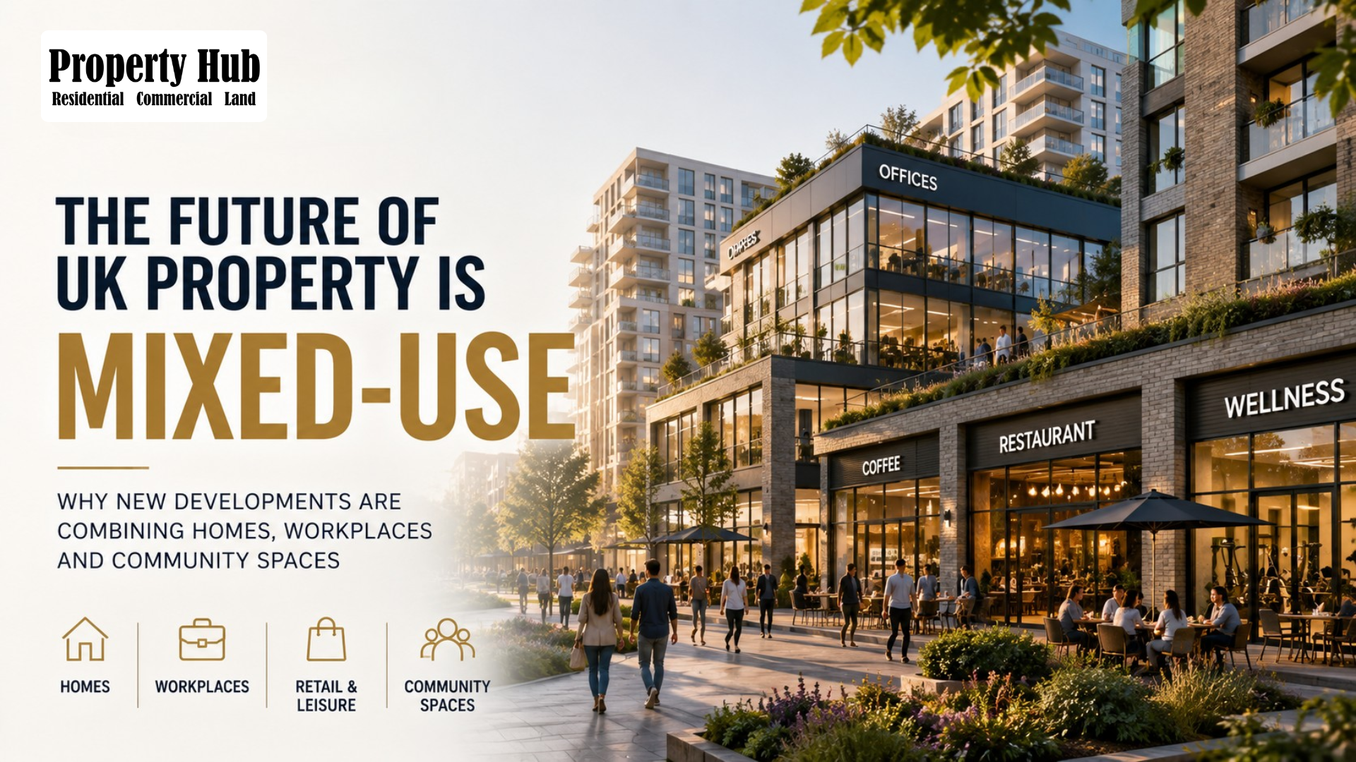 The Future of UK Property Is Mixed-Use: Why New Developments Are Combining Homes, Workplaces and Community Spaces