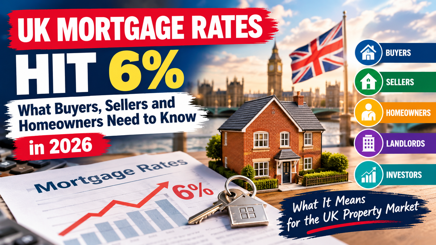 UK Mortgage Rates Hit 6%: What Buyers, Sellers and Homeowners Need to Know in 2026